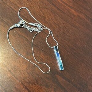 Brighton Necklace with Blue ombre Pendant